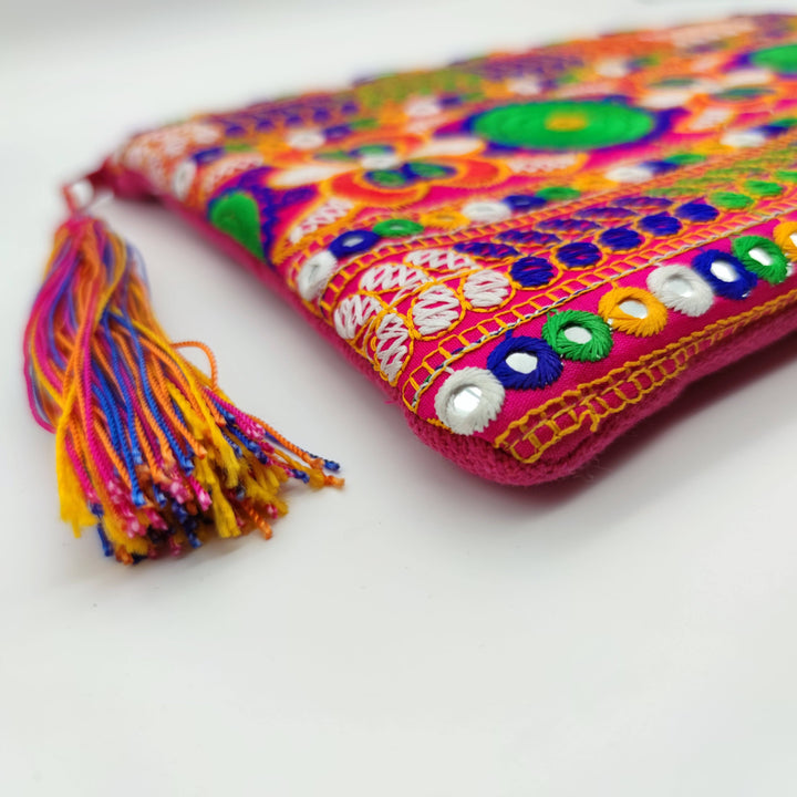 Clutch Bag 22*32 cm - Redish - Recycled - Wallets & Money Clips - Bags, Purse, Recycled - Arsinoe - Handmade