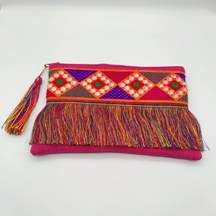 Clutch Bag 22*32 cm - Redish - Recycled - Wallets & Money Clips - Bags, Purse, Recycled - Arsinoe - Handmade