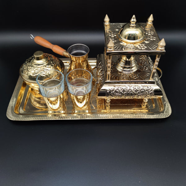 Arabian Empire Coffee Set - Rectangular Tray